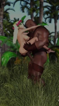 Teenage virgin girl roller gets fucked by a big black cock outdoor