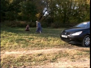 A Lesbian World: Whore granny eats her lover's pussy in the grass
