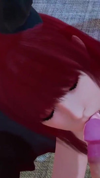 Un succubus rossa fa un pompino cattivo