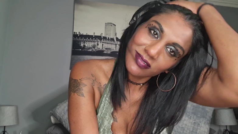 domslutfucker: Worthless Indian Slut Humiliates Herself, Dirty Talk Cum on Her...