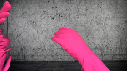 Ari Kajira: Arikajira invisible pink rubber gloves