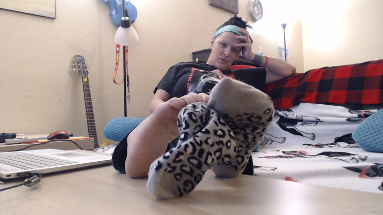 Abby Anna: Socks wrinkled soles long toenails