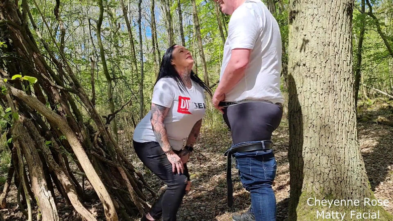 Cheyenne Rose 80: Outdoor-spaß, ficken und gesichtsbesamung