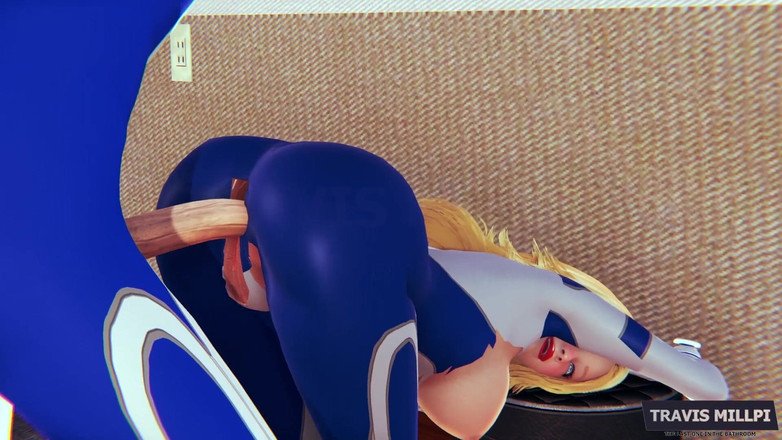 TravisMillpi: 후장 신축성 있는 자지에 따먹히는 보이지 않는 여자 // 패러디