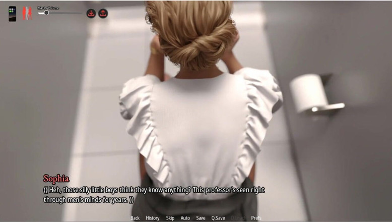 XXX Games Bunk: Milfheim - गेमप्ले - रोलप्ले - प्रोफेसर छेड़ना, सार्वजनिक स्तन जोखिम