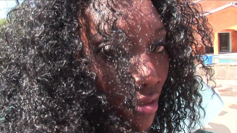 My Favorite Pornstars: Bubble butt ebony oils herself up before getting fucked by...