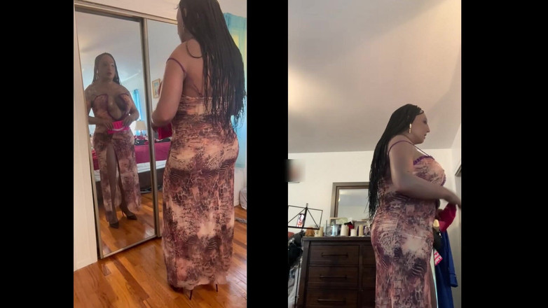 Deanna Doll: Черная крошка Danae раздевается, танцует обнаженной, трет ее киску и показывает ее хуй!