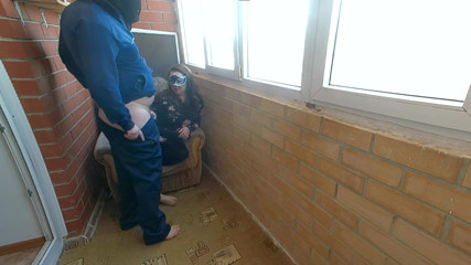Angel_kisa: Curva matură a vrut să fie futută tare pe balcon