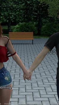 Nová čtvrť č. 3 Fialová polonahá před zvrhlým cizincem