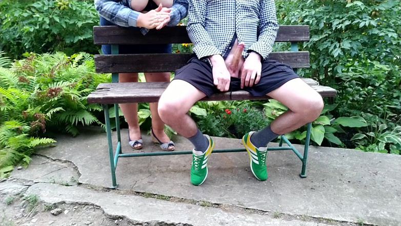 OurFetishLife: Hot natural breasted MILF milks me in the park