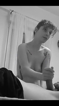 Black and White Blowjob