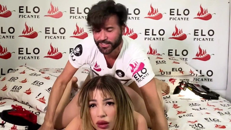 Gatita Veve: Busty Blonde Latina Gatita Veve Fucked by Elo Picante