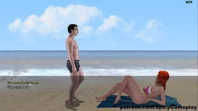 Dirty GamesXxX: Przygody Willy'ego D: żona zdradza męża z sąsiadem na plaży ep 28