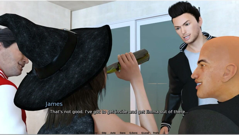 XXX Games Bunk: Laura Lustful Secret - Gameplay -roleplay -halloween Tales Part 1 - Emma Joins Truth or...