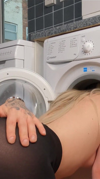 In der Waschmaschine stecken..