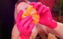 Arya Grander: Asmr：护士手套和吃橙子！Arya Grander