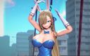 Mmd anime girls: Mmd r-18 anime girls, сексуальний танцювальний кліп 171