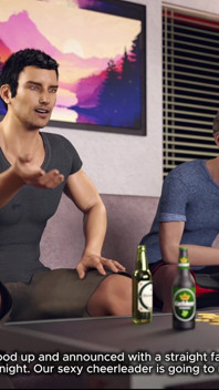Awam Sophia real Fuck - cuckold-ehemann Liam ermutigt Sophia, beim Fußball gucken eine versaute Cheerleaderin zu werden