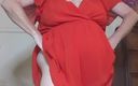 BustyBrendaxx: Salope mature sexy en robe rouge