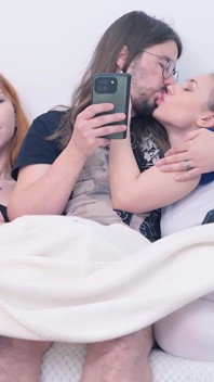 Stepsister Won't Let Her Step Bro and His GF Watch Netflix Surprise Threesome