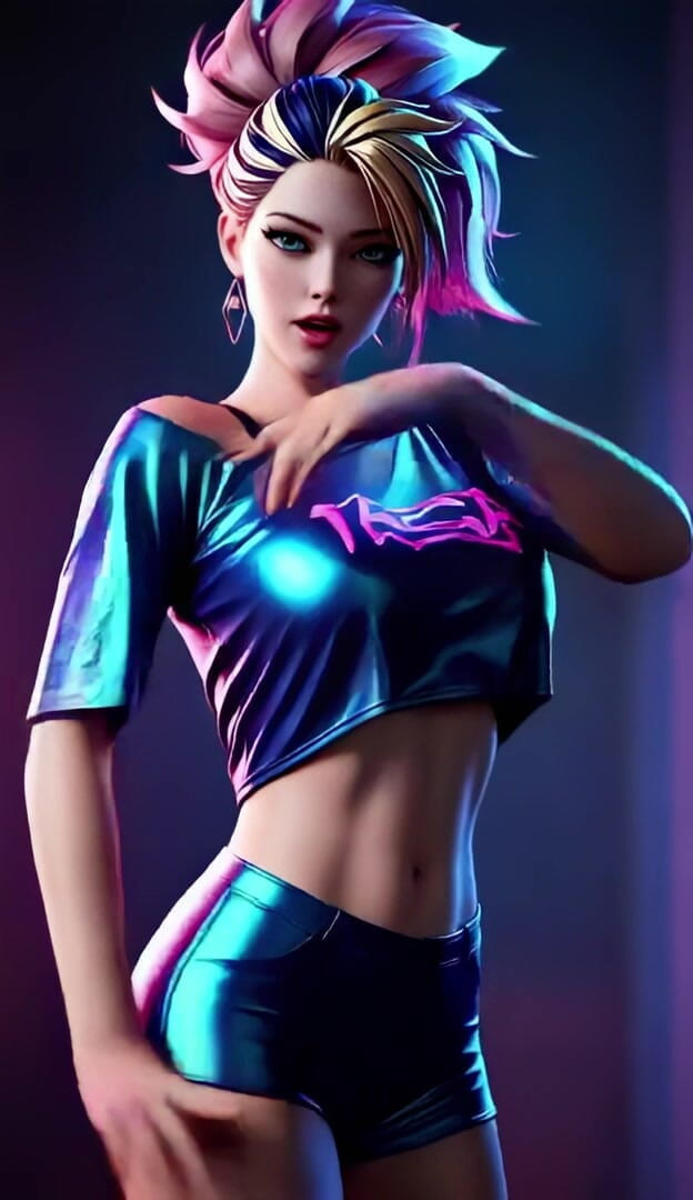 3D-Hentai Games: Akalis wilder solo-Tanz. Jennie - Solo
