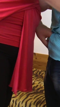 Giant Tits Mature Lady Having Sex with a Young Man