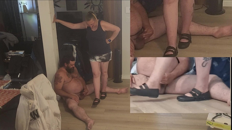 Miss jj chose: Full Weight on His Two Balls