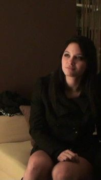 Busty amateur teen gets banged in threesome