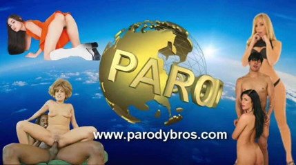 Parody Bros: Gorgeous blonde and brunette sharing old mans cock