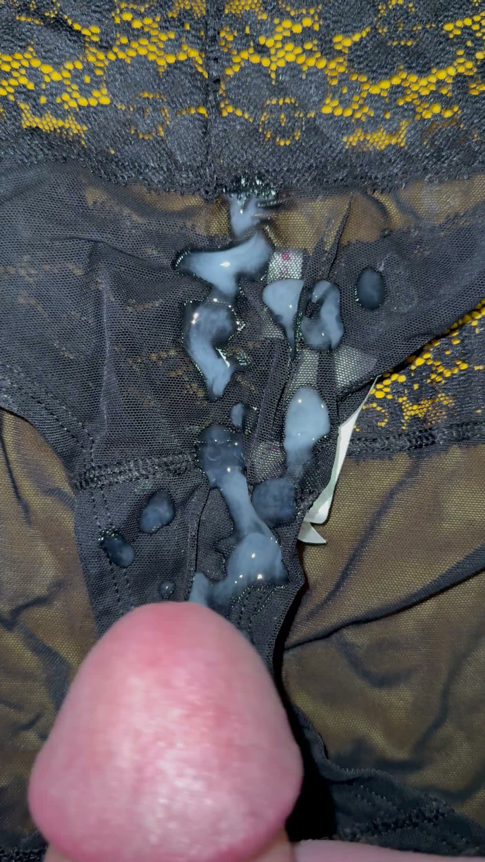 CumDaily: Cum on Wife’s Panties 27
