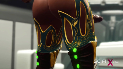 SciFi-X transgender: Futa alien brinca com uma jovem peituda gostosa sexy no...