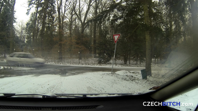 Czech Bitch: Curvă cehă 2: agățare în mașină cu frumusețe cehă țâțoasă