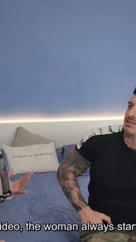 Interview with Young Man Ends with Live Sex