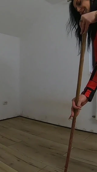 MilfyCalla: Nymphomaniac Maid Cleans an Abandoned House Ep 257