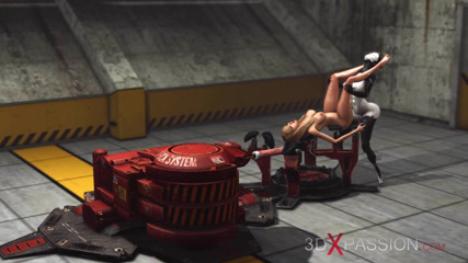3dxpassion-transgender: Fuck system in Area 51. Female android fucks hard a sexy...