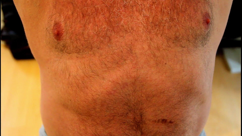 Gaybear1966: Gay bear big belly hunk muscle bear biceps training . Film...