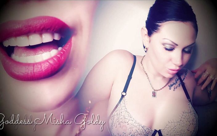 Goddess Misha Goldy: 私の唇にうっとり!私の口紅で覆われた唇はあなたが必要とするすべてです!