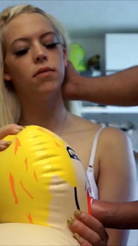 Penny's handjob with sex doll
