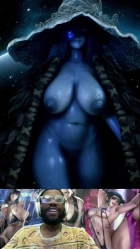 Thicc Caked Out Big Milky Breast Ass Ranni Struts with Her Tasty Bald Pussy Out