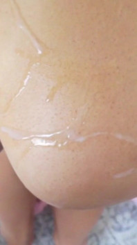 Cumshot and Twerk with Slow Motion