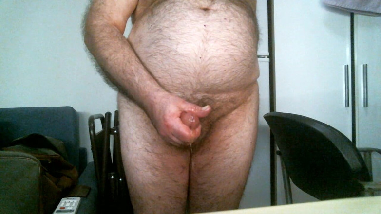 Coach Karl dude lodge: Výstřik ze Stroking na živé kameře