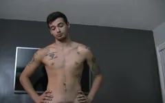 Tattooed teen fucked bareback by older man