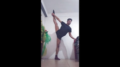 trebol_Jess: Sexy cvičení s suspensorem a brčkem na konci