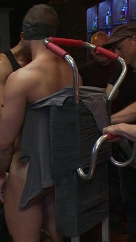 Italian Bodybuilder Is Used and Humiliated at a Public Bar.