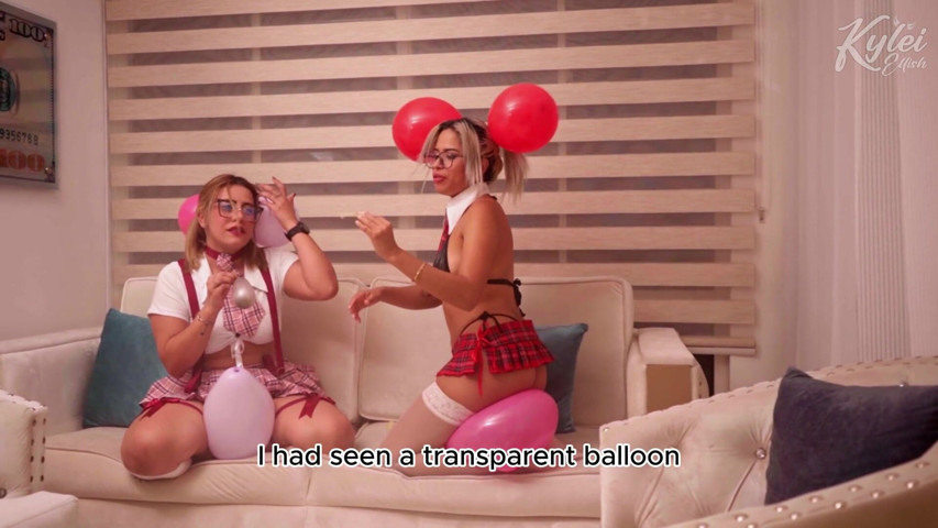 Inflated with Balloons and Rubbing to Turn You on Like Never Before. Kylei Ellish and Ann Rides (Kylei Ellish)