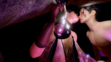 X Hentai: Deep Throat She's Má pixely a ona to ví - 3D animace...