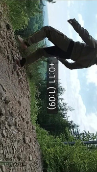 Jerking off a Dick Outside on a Hill with a View
