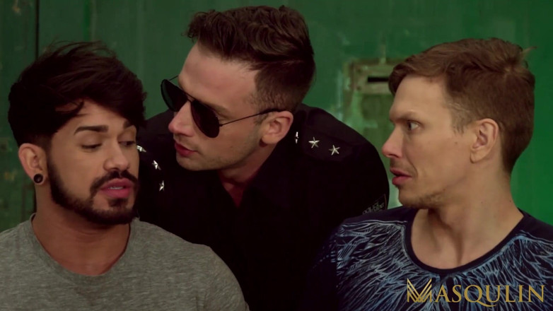 Masqulin: MASQULIN - Gay policeman damon heart raw breeds two prisoners
