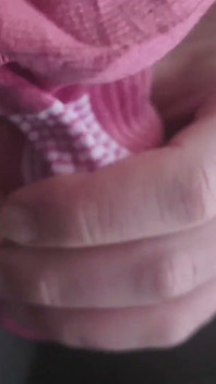 Masturbate with Hush 1 and Cum in Pink Socks