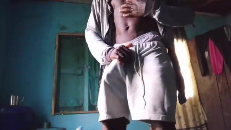 Sweetass132: Wanking off Till Cum My Big Black Dick